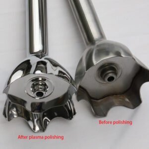 High-efficiency plasma stainless steel polishing
