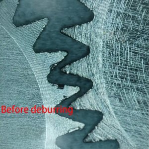 before stainless steel deburring