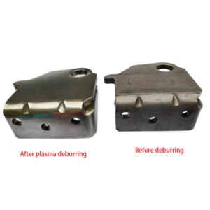 Iron plasma deburring